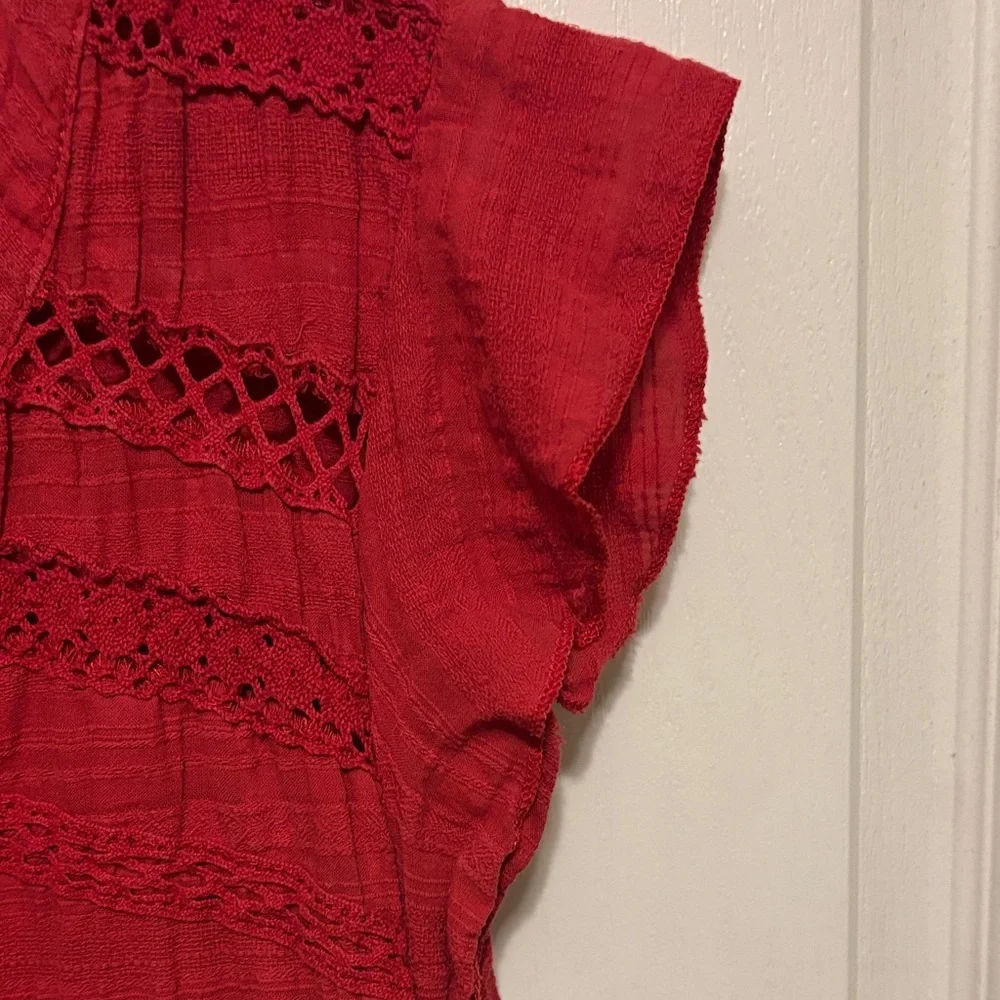Knox Rose Red Mini Dress with Tassel Tie - Picture 7 of 7
